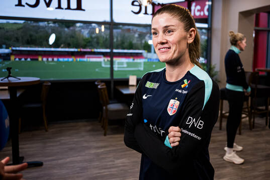 Maren Mjelde of the Norwegian women's national football team