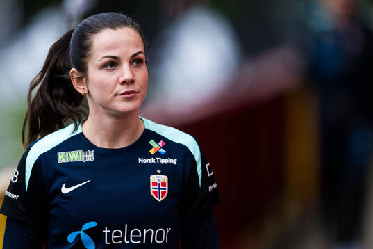 Tuva Hansen of the Norwegian women's national football team