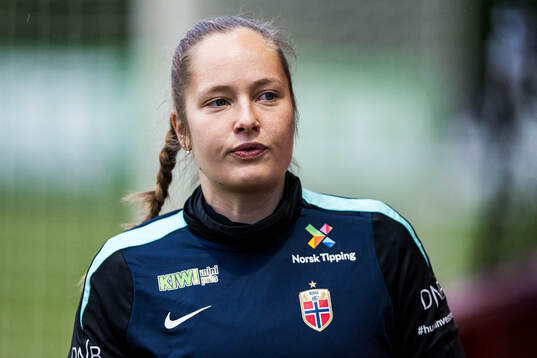 Aurora Mikalsen of the Norwegian women's national football