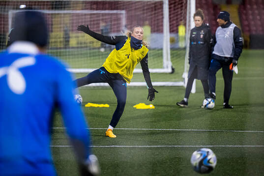 Synne Jensen of the Norwegian women's national football team