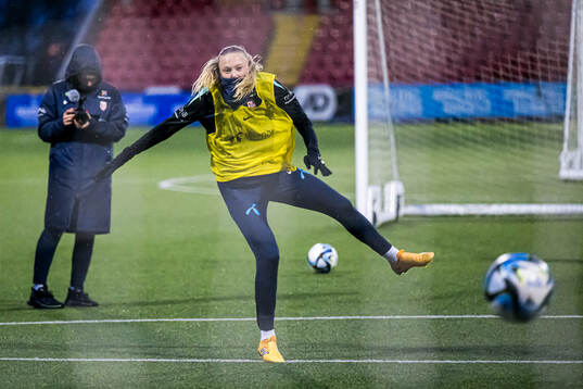 Synne Jensen of the Norwegian women's national football team