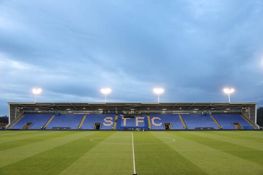 General view inside The Croud Meadow stadium
