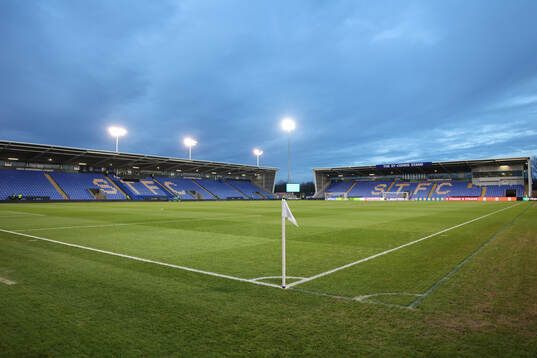 General view inside The Croud Meadow stadium