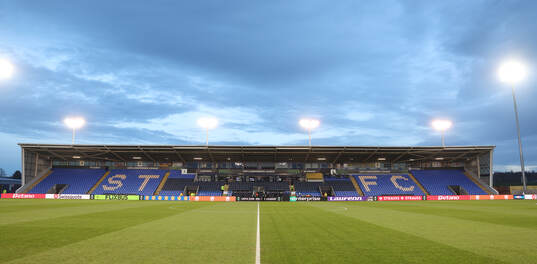 General view inside The Croud Meadow stadium