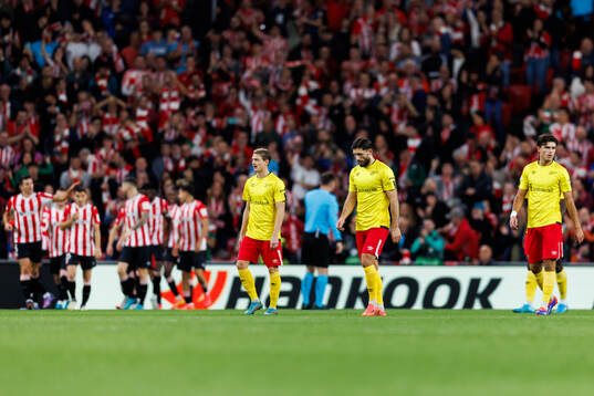 Players of Elfsborg look dejected