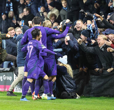 Tobias Gulliksen of Djurgården celebrates