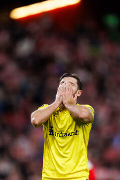 Arber Zeneli of Elfsborg looks dejected