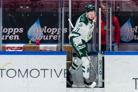 Färjestads Viktor Lodin deppar