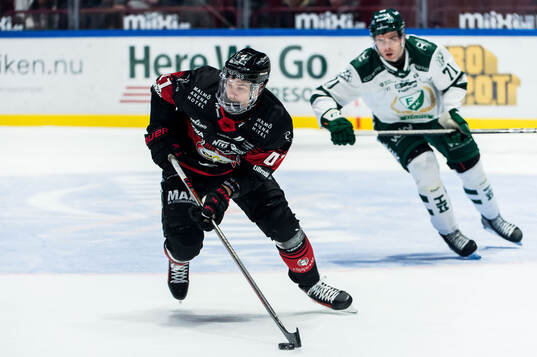 Malmö Redhawks Joseph Berger och Färjestads Viktor Lodin