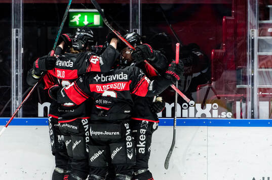 Malmö Redhawks Henrik Haapala jublar