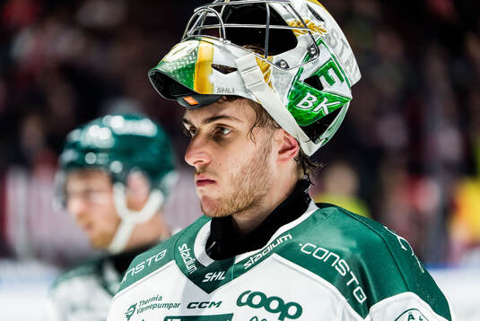 Färjestads målvakt Damian Clara