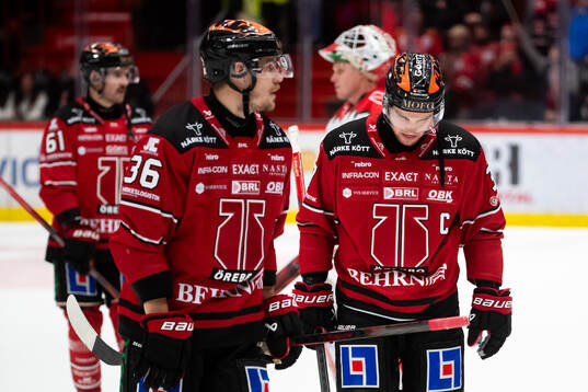 Örebros Emil Larsson och Glenn Gustafsson deppar