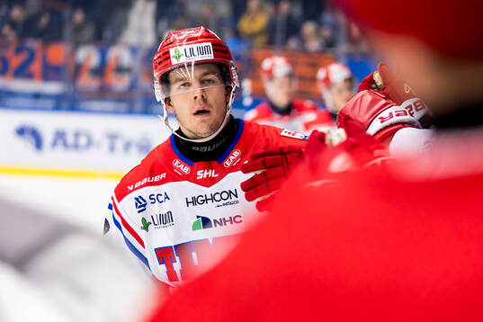 Timrås Filip Hållander jublar