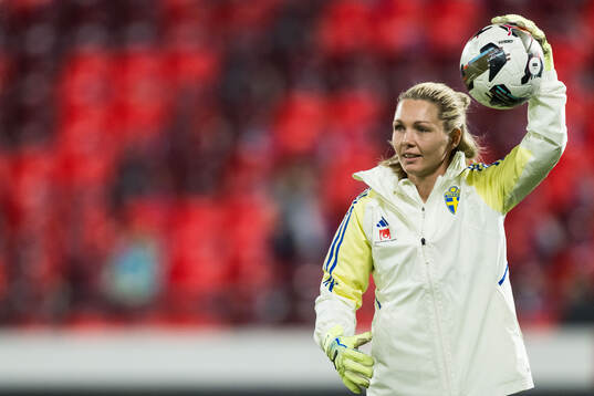 Goalkeeper Jennifer Falk of Sweden