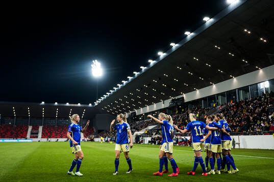 Bläddra bland fler bilder av Football, UEFA Women's Euro Qualifier, play-off, Serbia - Sweden