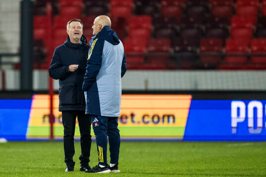 Head coach Peter Gerhardsson and assistant coach Magnus