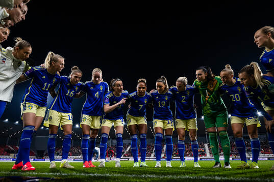 Emma Kullberg, Stina Blackstenius, Filippa Angeldahl, Hanna