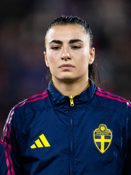 Goalkeeper Zecira Musovic of Sweden