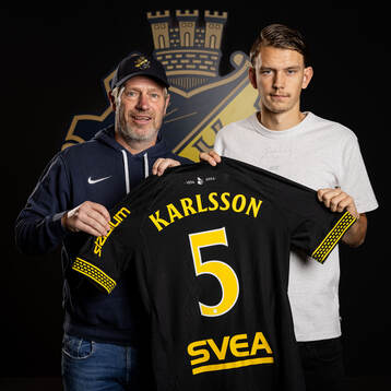 AIKs sportchef Thomas Berntsen och Kazper Karlsson