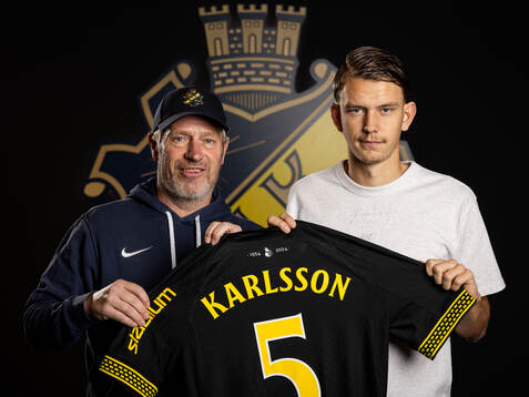 AIKs sportchef Thomas Berntsen och Kazper Karlsson