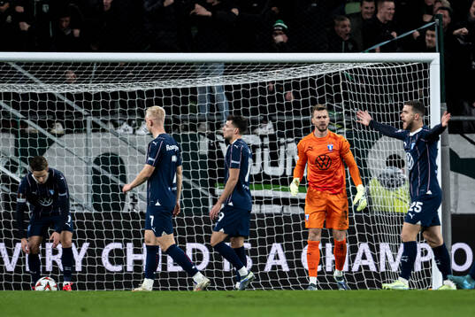 goalkeeper Ricardo Friedrich of Malmö FF looks dejected