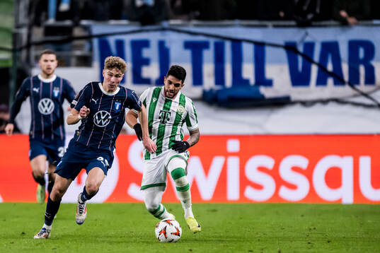 Hugo Bolin and Gabriel Busanello of Malmö FF