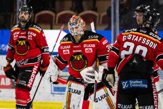 Luleås målvakt Joel Lassinantti deppar