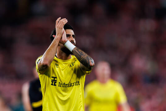 Rami Kaib of Elfsborg looks dejected