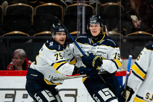HV71s Henrik Borgström jublar