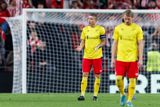 Sebastian Holmén of Elfsborg looks dejected