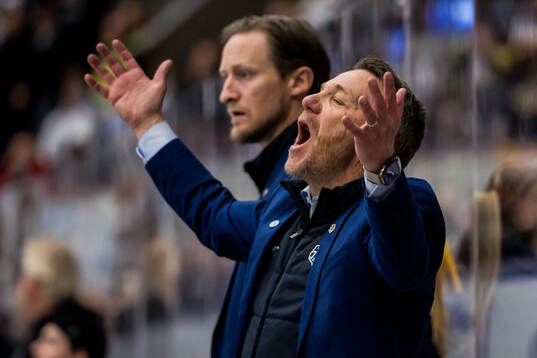 Leksands tränare Charles Berglund och