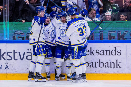Leksands Oskar Lang jublar