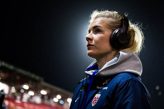 Ada Hegerberg of Norway arrives