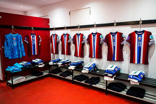 The Norway dressing room
