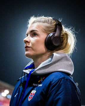 Ada Stolsmo Hegerberg of Norway arrives