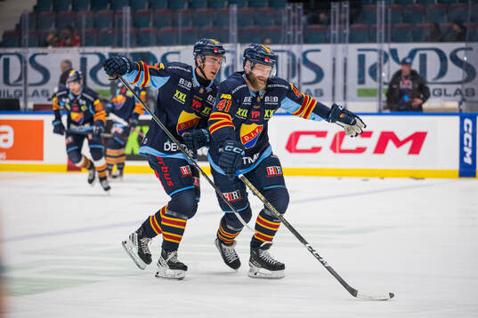 Djurgårdens Linus Eriksson och Patrick Thoresen