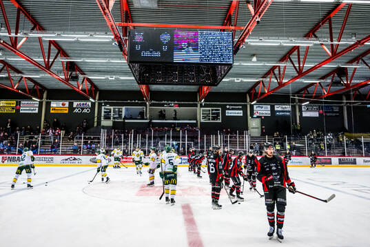 Spelarna värmer upp