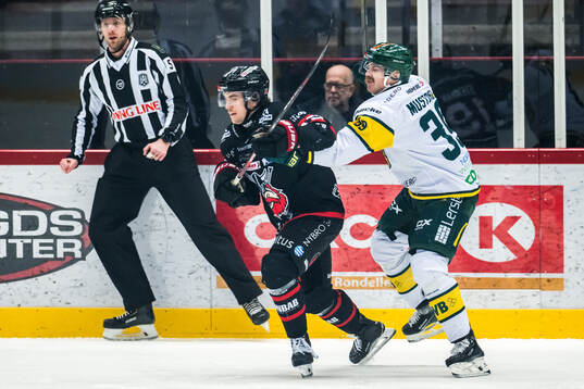 Nybros Elias Stenman och Björklövens Joel Mustonen