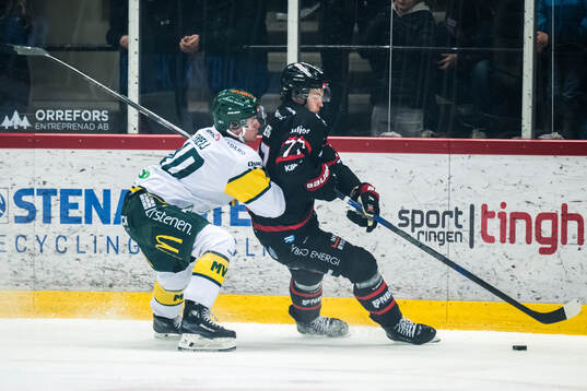 Björklövens Alfons Freij och Nybros Hannes Hellberg