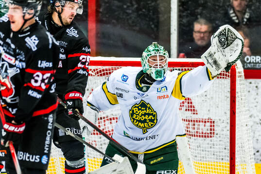 Björklövens målvakt Melker Thelin