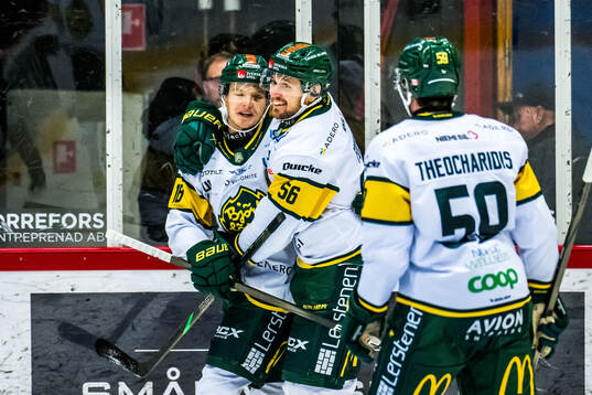 Björklövens Fredrik Forsberg jublar