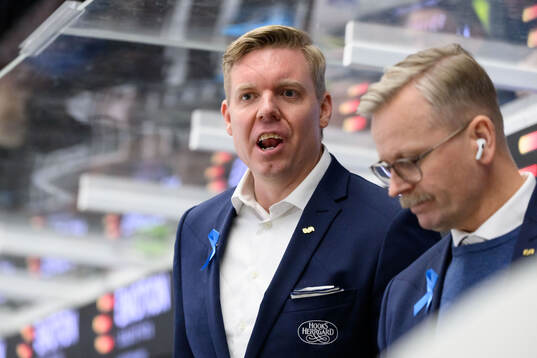 HV71s tränare Anton Blomqvist