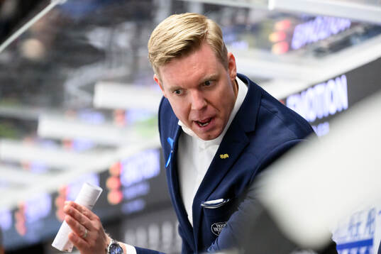 HV71s tränare Anton Blomqvist