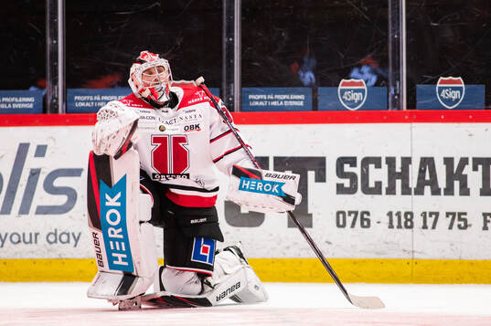 Örebros målvakt Jonas Arntzen deppar