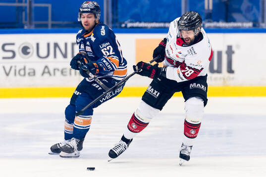 Växjös Manuel Ågren och Malmö Redhawks Robin Hanzl