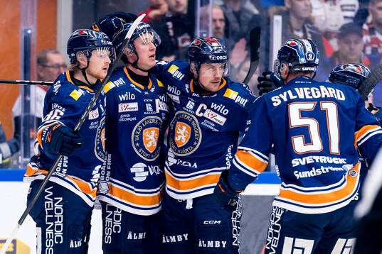 Växjös Joachim Blichfeld, Dennis Rasmussen och Joel