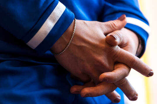 Hands of Zecira Musovic of Sweden