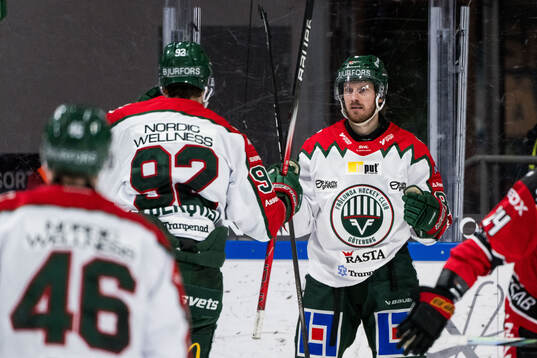 Frölundas Erik Thorell jublar