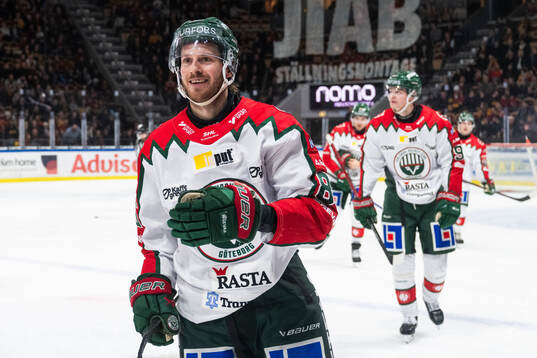 Frölundas Erik Thorell jublar