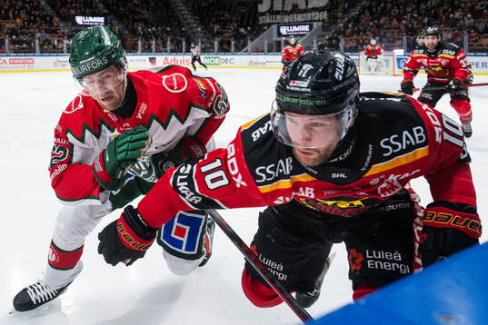 Frölundas Wiktor Nilsson och Luleås Einar Emanuelsson